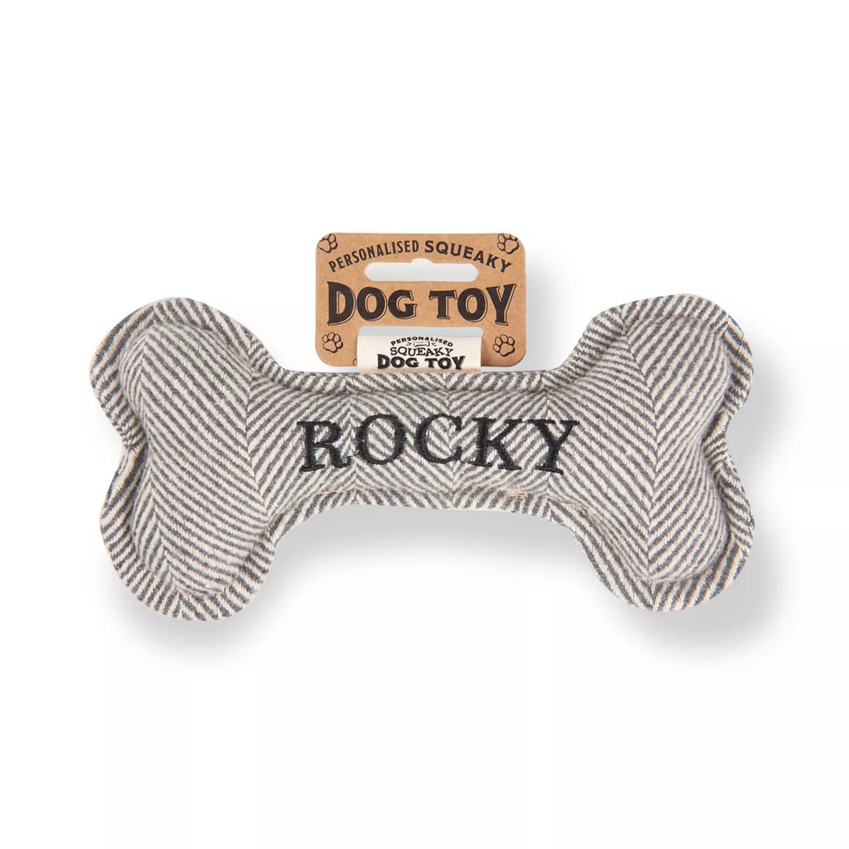 History & Heraldry Rocky Squeaky Bone Toy