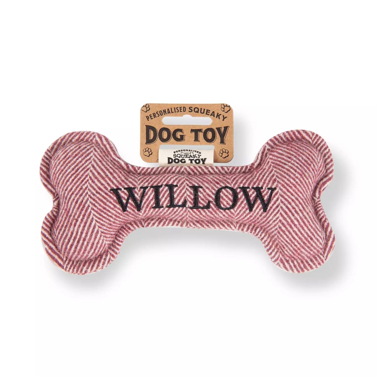 History & Heraldry Willow Squeaky Bone Toy