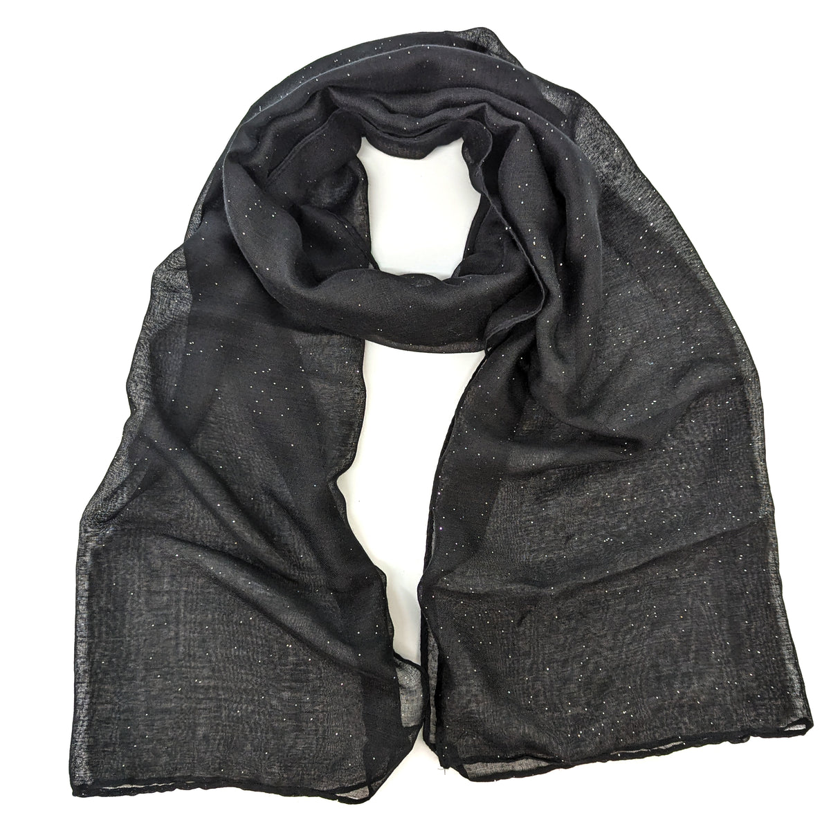 Black Ginger Viano Sparkle Scarf - Black