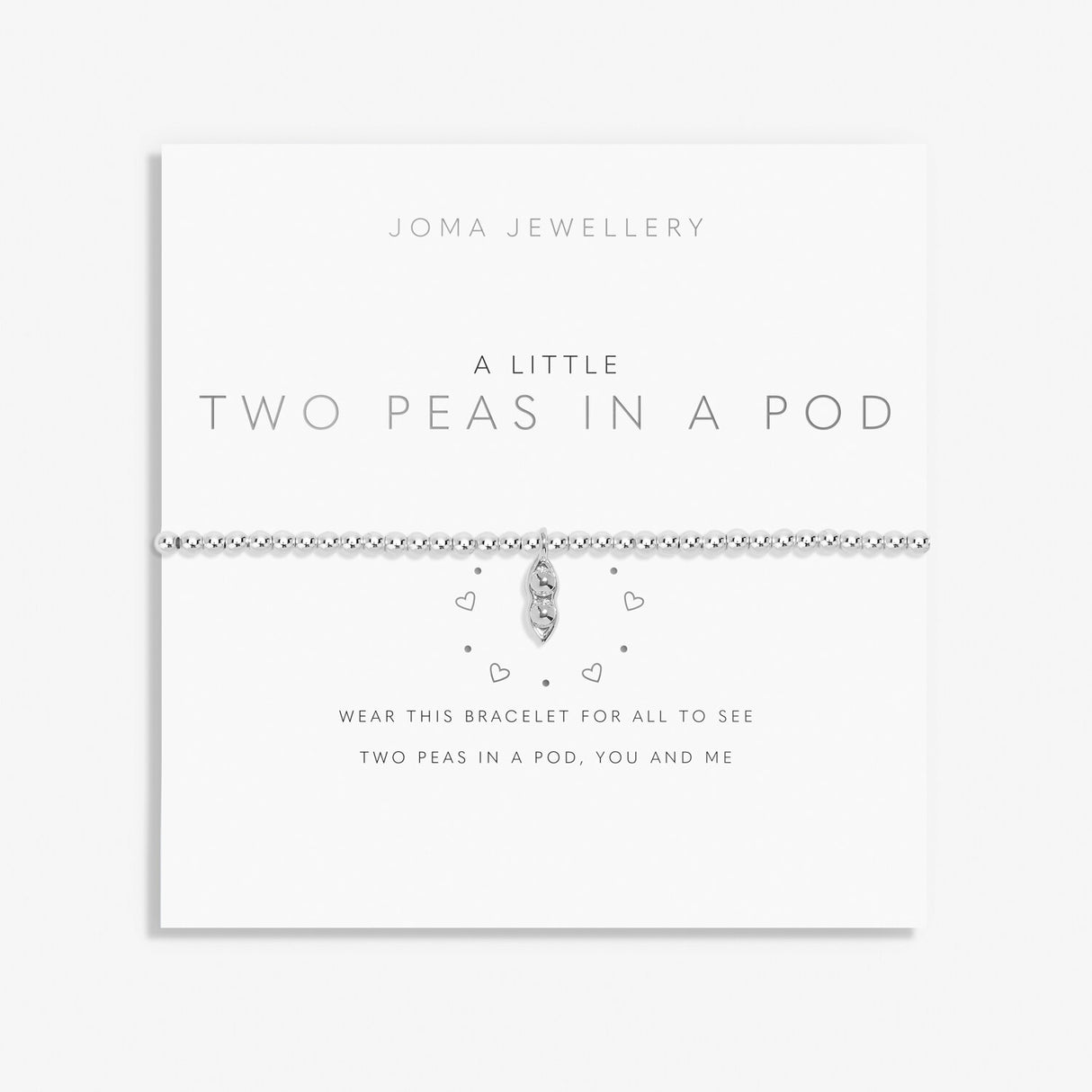 Joma Jewellery Silver Plated A Little 'Two Peas in a Pod' Bracelet
