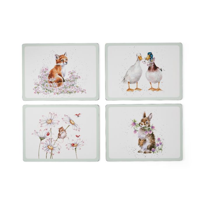 Wrendale Designs Large Wildflowers 4 Placemats - X0010549204