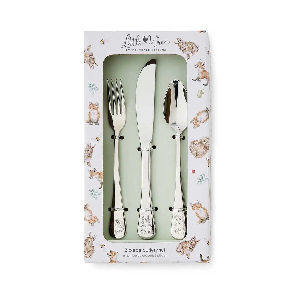 Wrendale Designs Little Wren Cutlery Set - WN4399-XG