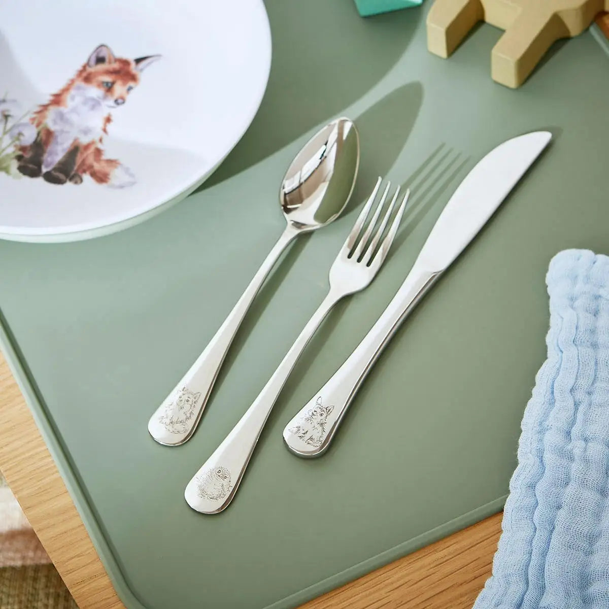 Wrendale Designs Little Wren Cutlery Set - WN4399-XG