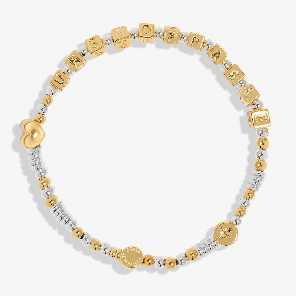 Joma Jewellery Silver & Gold Plated Happy Little Moments 'Unstoppable' Bracelet