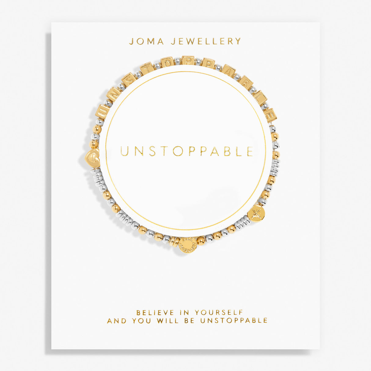 Joma Jewellery Silver & Gold Plated Happy Little Moments 'Unstoppable' Bracelet