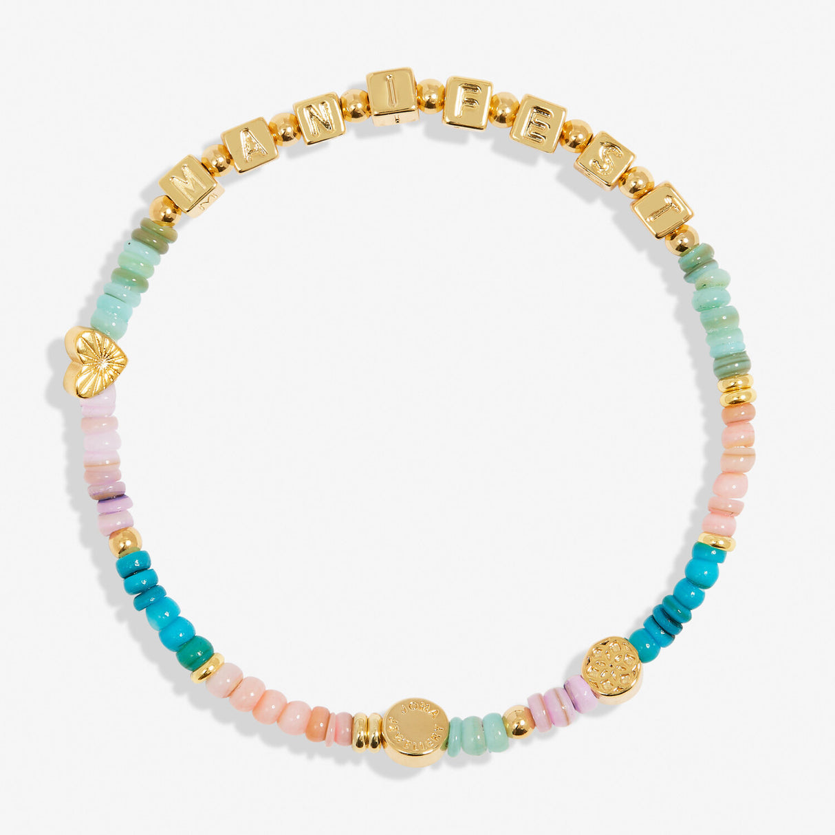 Joma Jewellery Gold Plated Happy Little Moments 'Manifest' Bracelet