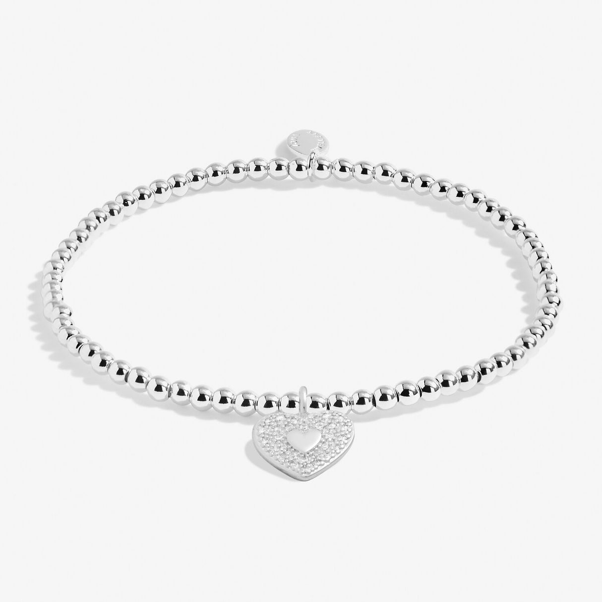Joma Jewellery Silver Plated A Little 'Merry Christmas Heart' Bracelet