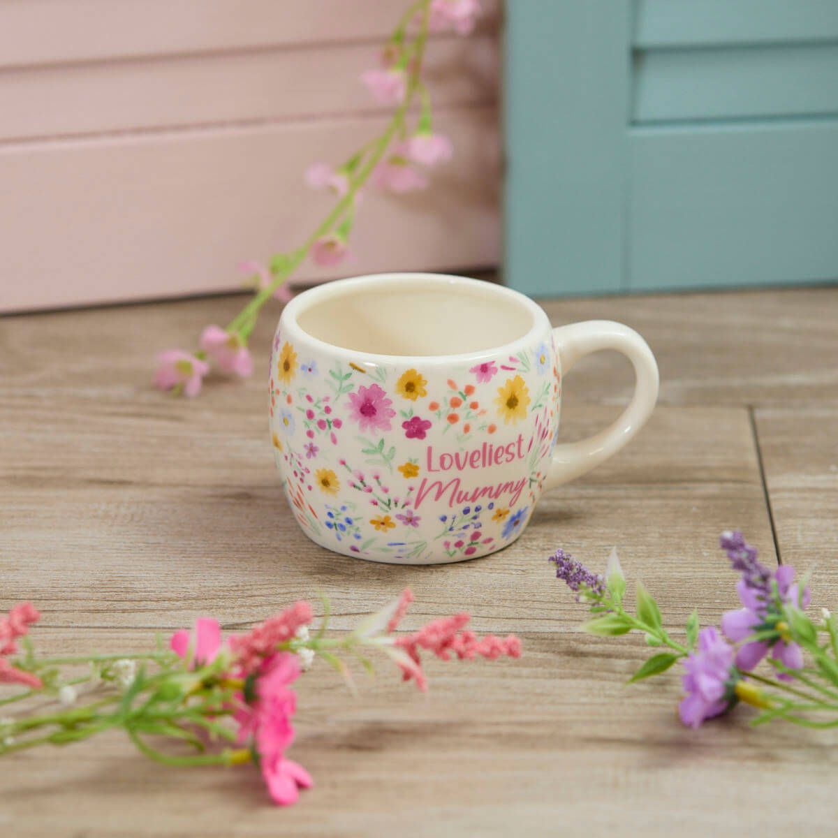 Richard Langs Stoneware Loveliest Mummy Floral Mug - 7BP140
