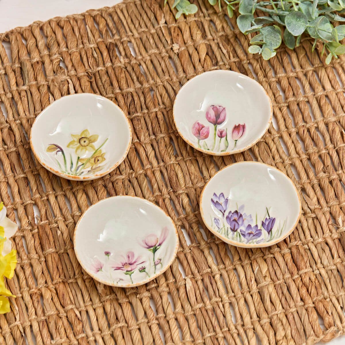 Richard Langs Floral Stone Trinket Dish (Choice of 4) - 7FD153