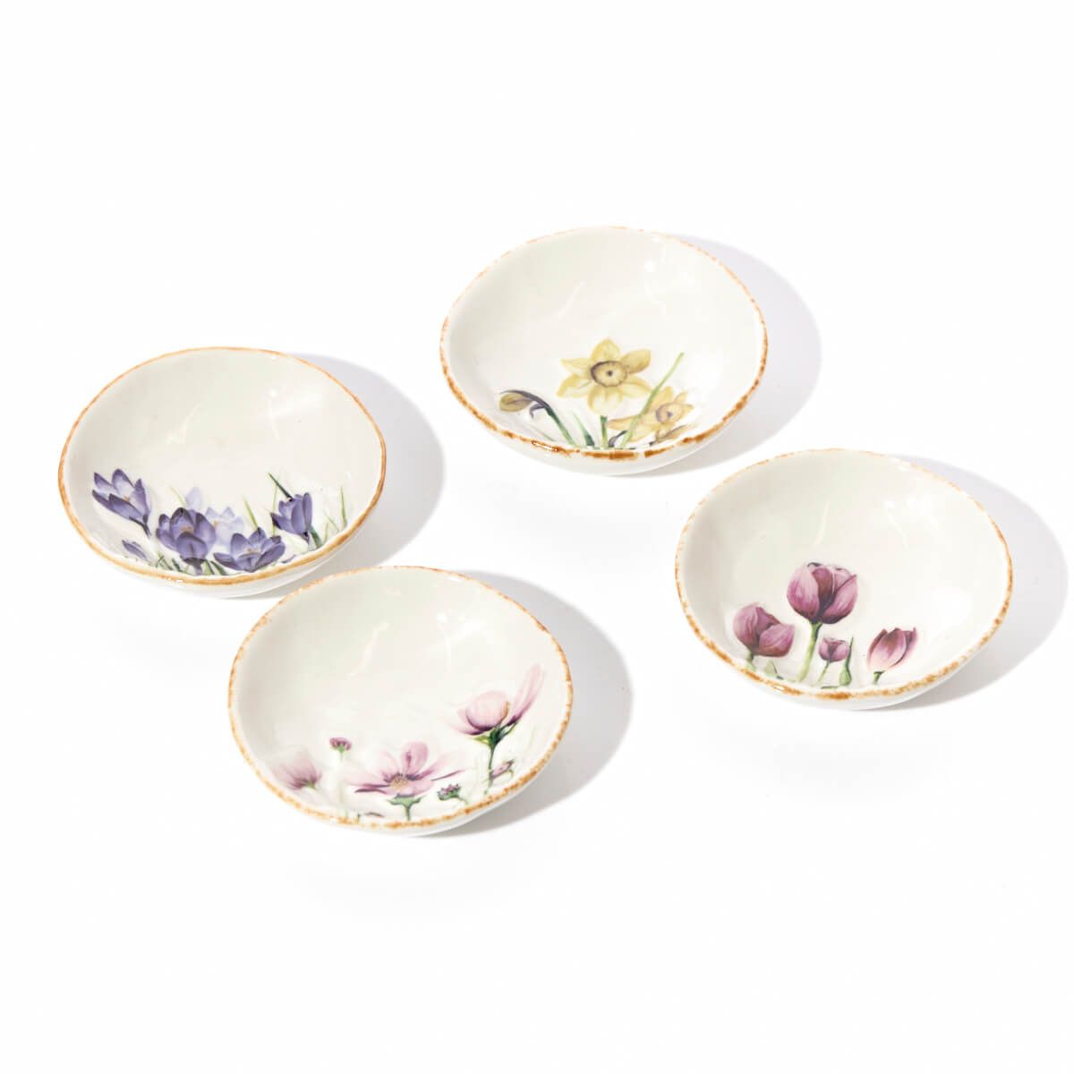 Richard Langs Floral Stone Trinket Dish (Choice of 4) - 7FD153