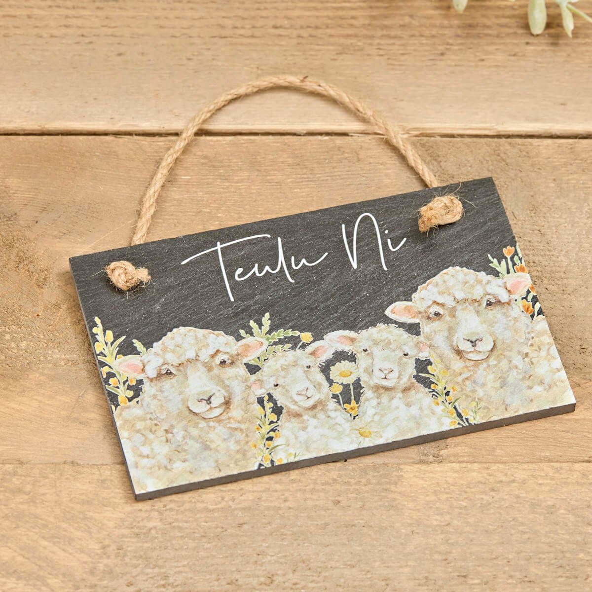 Richard Langs Welsh Sheep Rectangular Hanging Slate (Choice of 2) - 7WL570