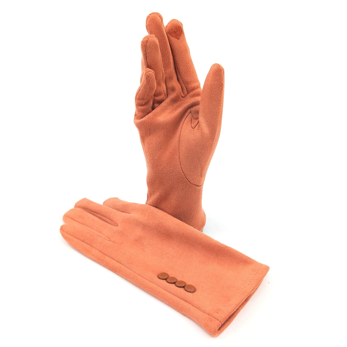 Black Ginger Pumpkin Orange Bright Coloured Gloves - 800-605