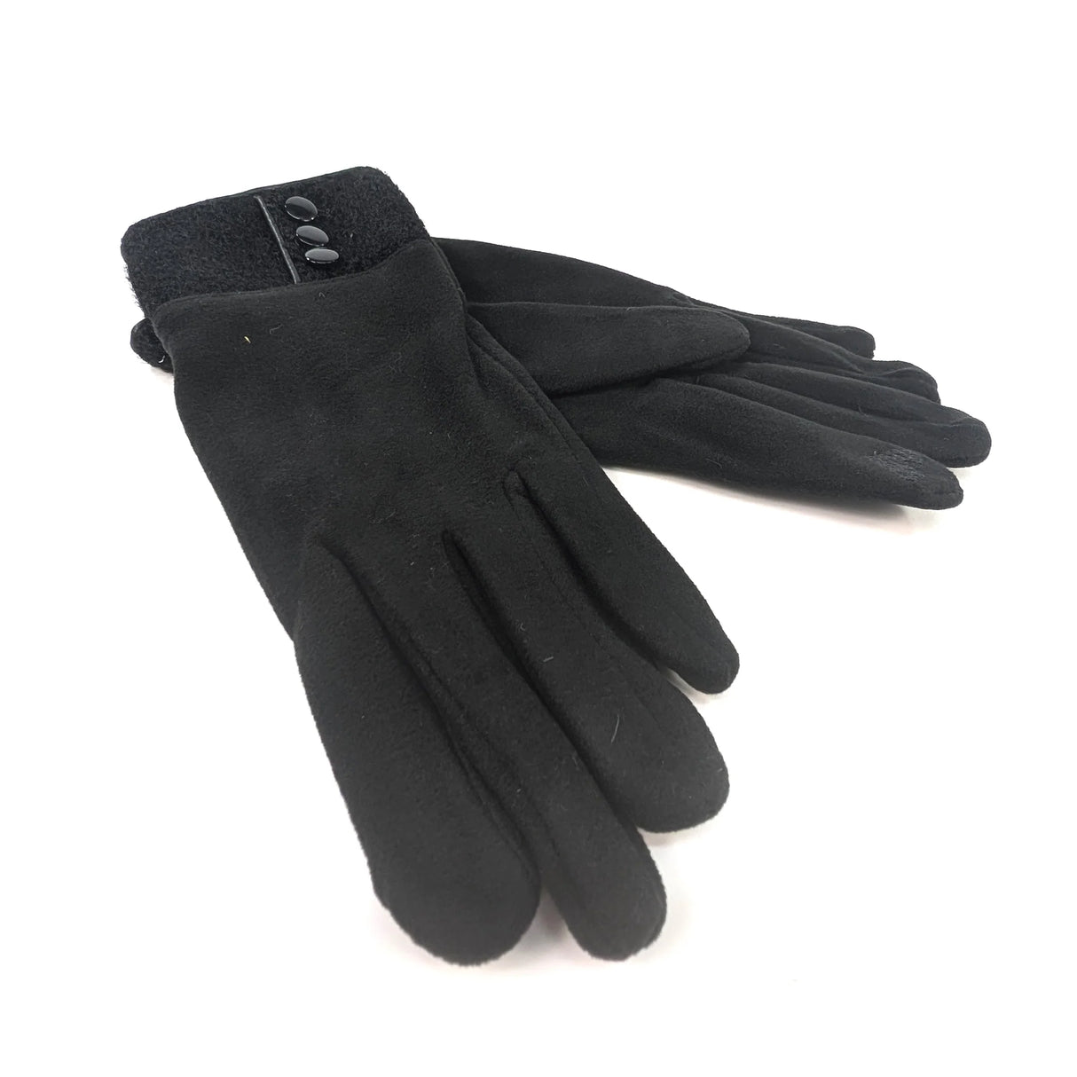 Black Ginger Black 3 Button Vintage Glove - 800-609