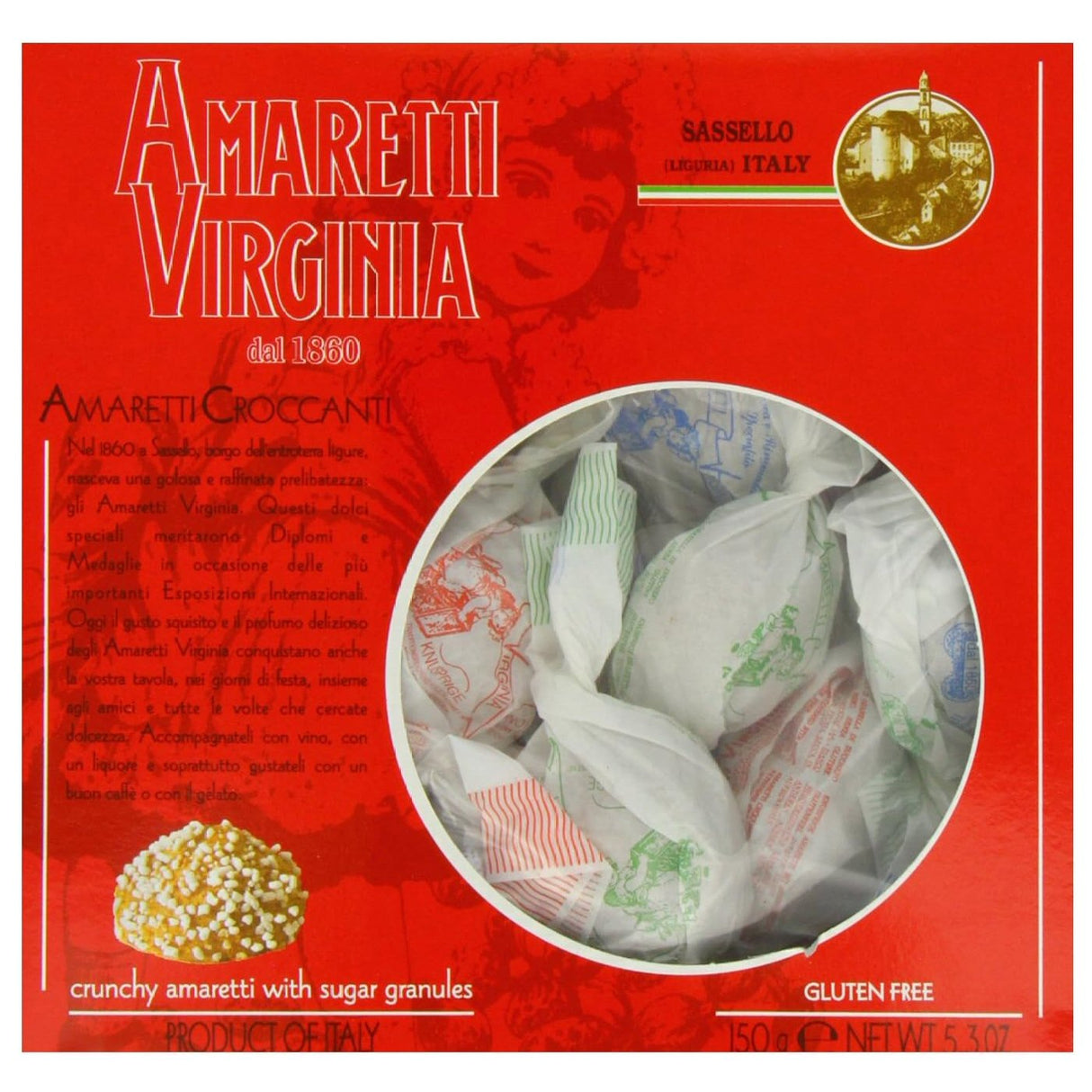 Amaretti Virginia 150g Crunchy Box