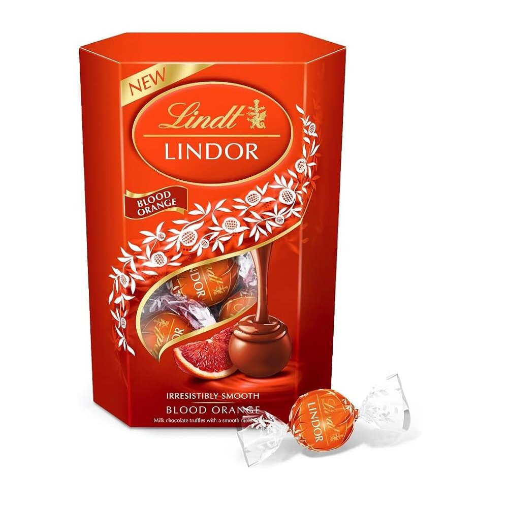 Lindt Lindor Blood Orange Cornet 200g