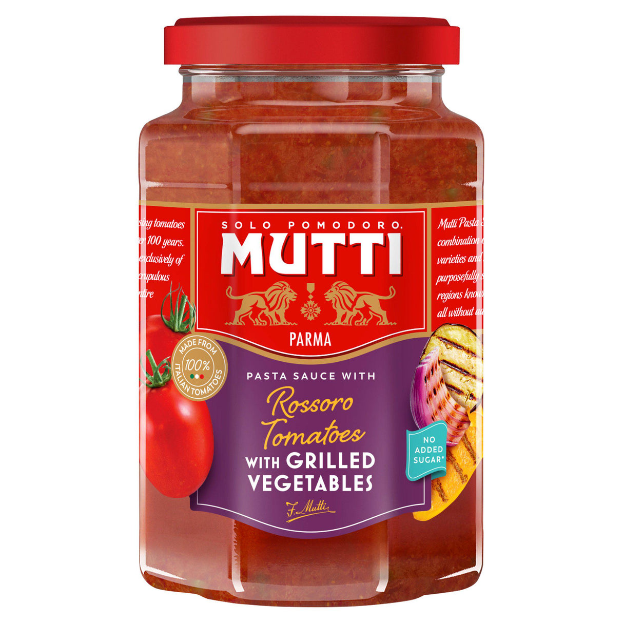 Mutti 400g Rossoro Tomato & Grilled Vegetable Pasta Sauce