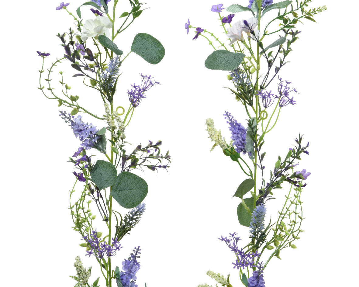 Kaemingk 180cm Purple Lilac Garlands (Choice of 2)
