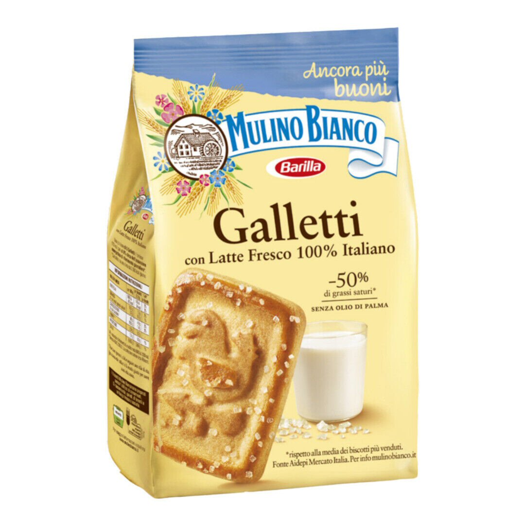 Mulino Bianco 350g Galletti Italian Milk Biscuits