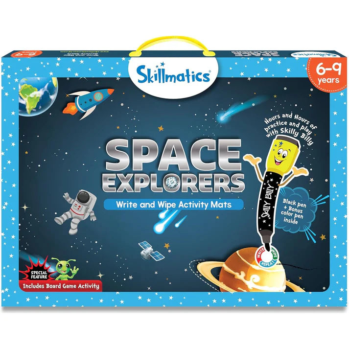 Skillmatics Space Explorers: Reusable Activity Mats (Ages 6-9)
