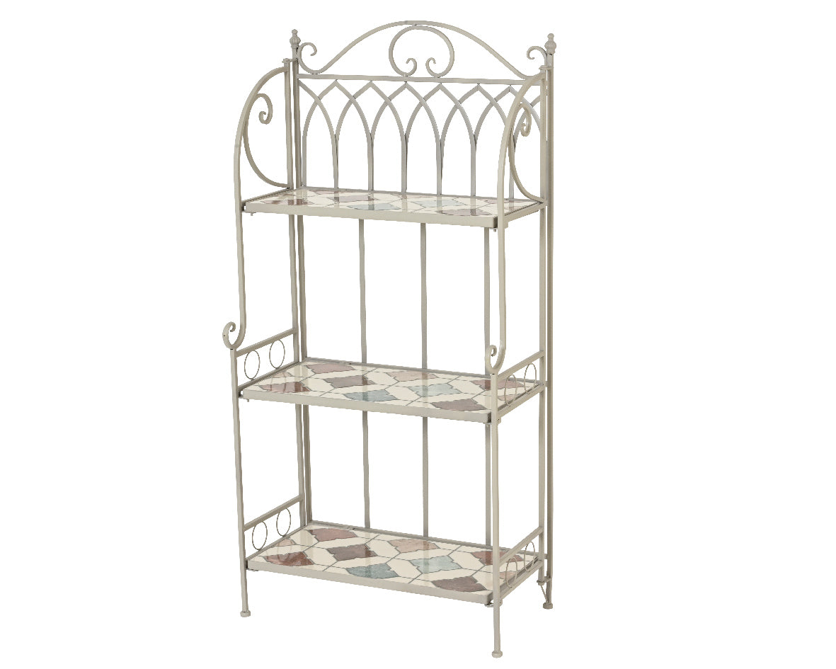 Kaemingk 119cm Marrakech Mosiac Stone Storage Rack