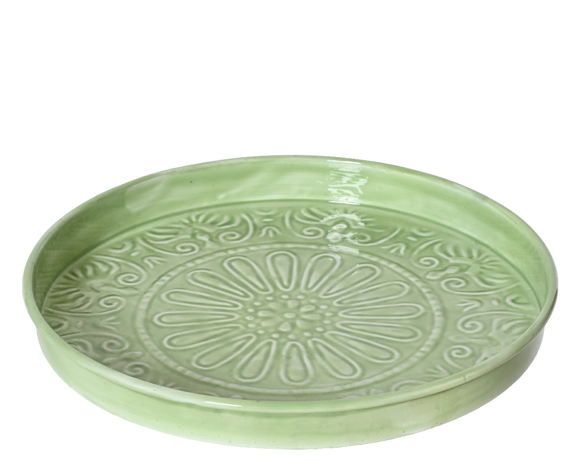 Kaemingk 32cm Decorative Plate Iron with Enaml Finsih