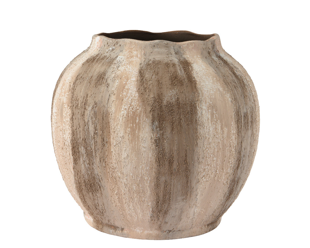 Kaemingk 22cm Terracotta Clay Vase