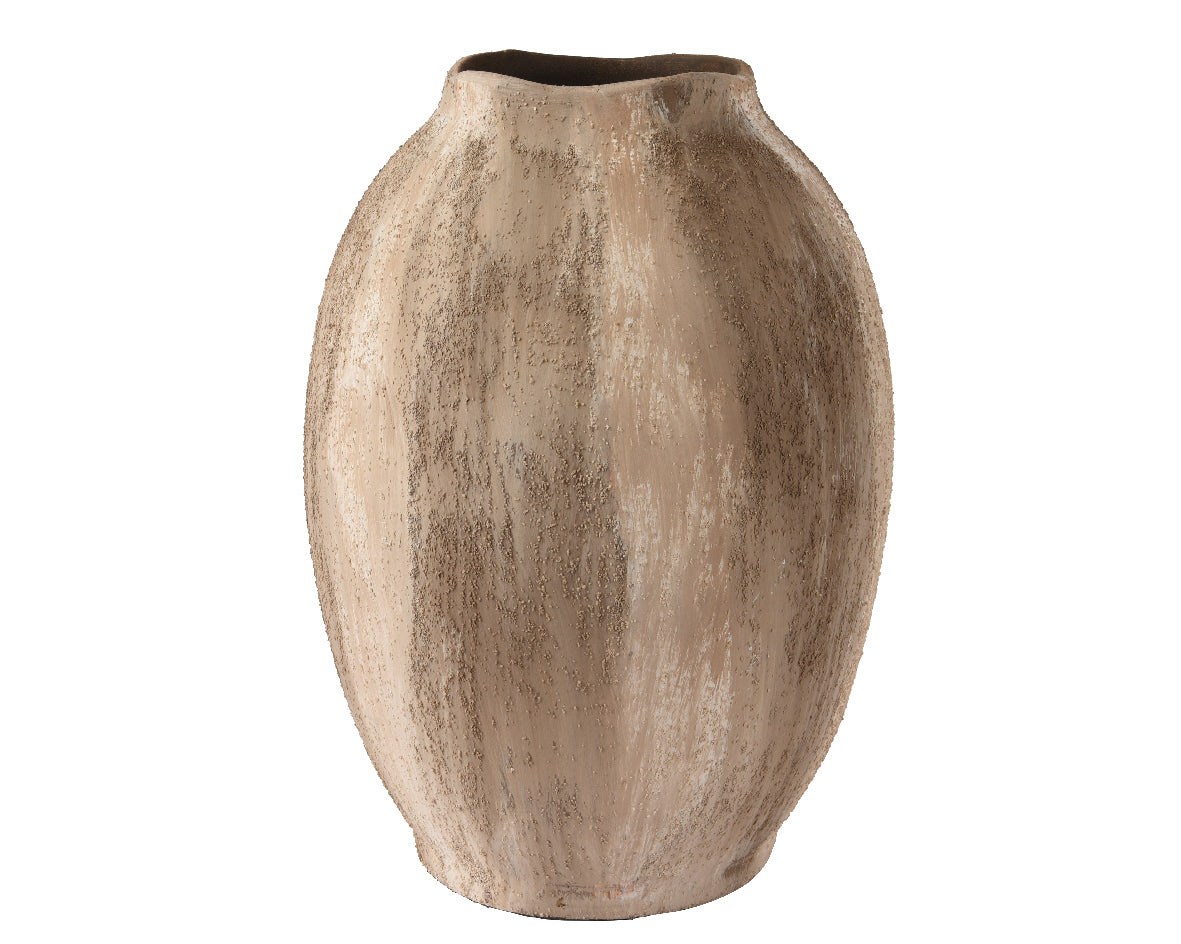 Kaemingk 30cm Terracotta Clay Vase