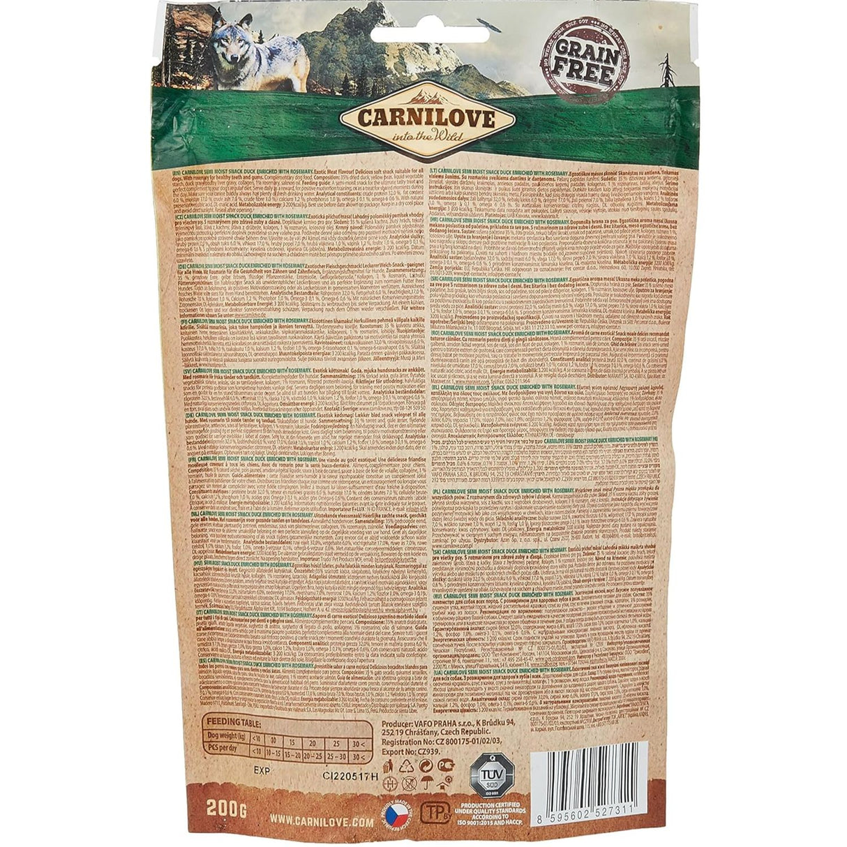 Carnilove 200g Duck with Rosemary Dog Treats