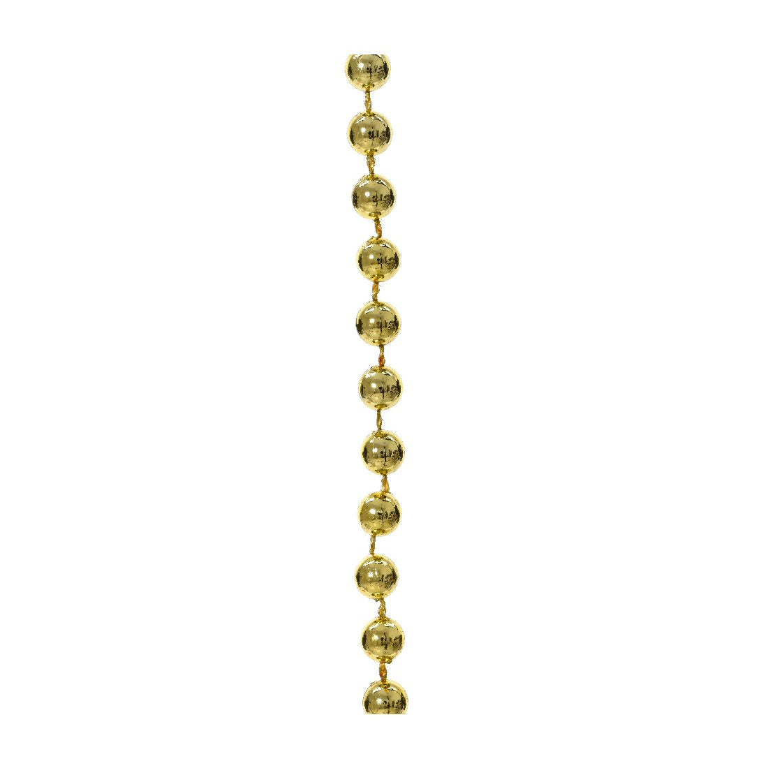 Decoris 10m Gold Plastic Bead Christmas Garland