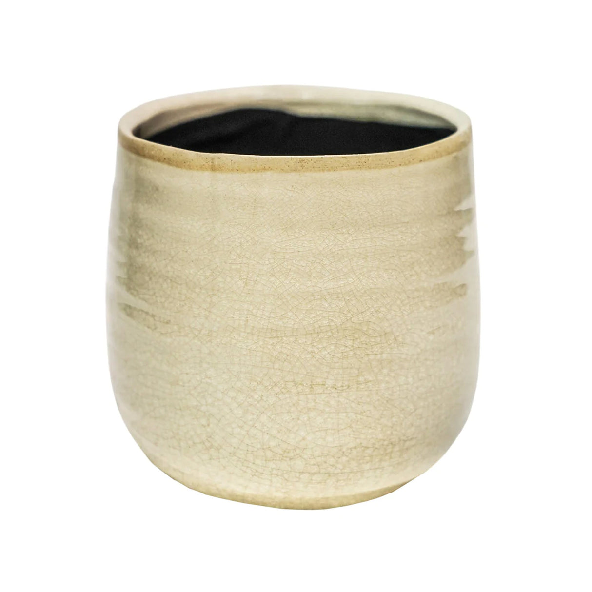 Ivyline 14cm Ivory Como Glazed Planter
