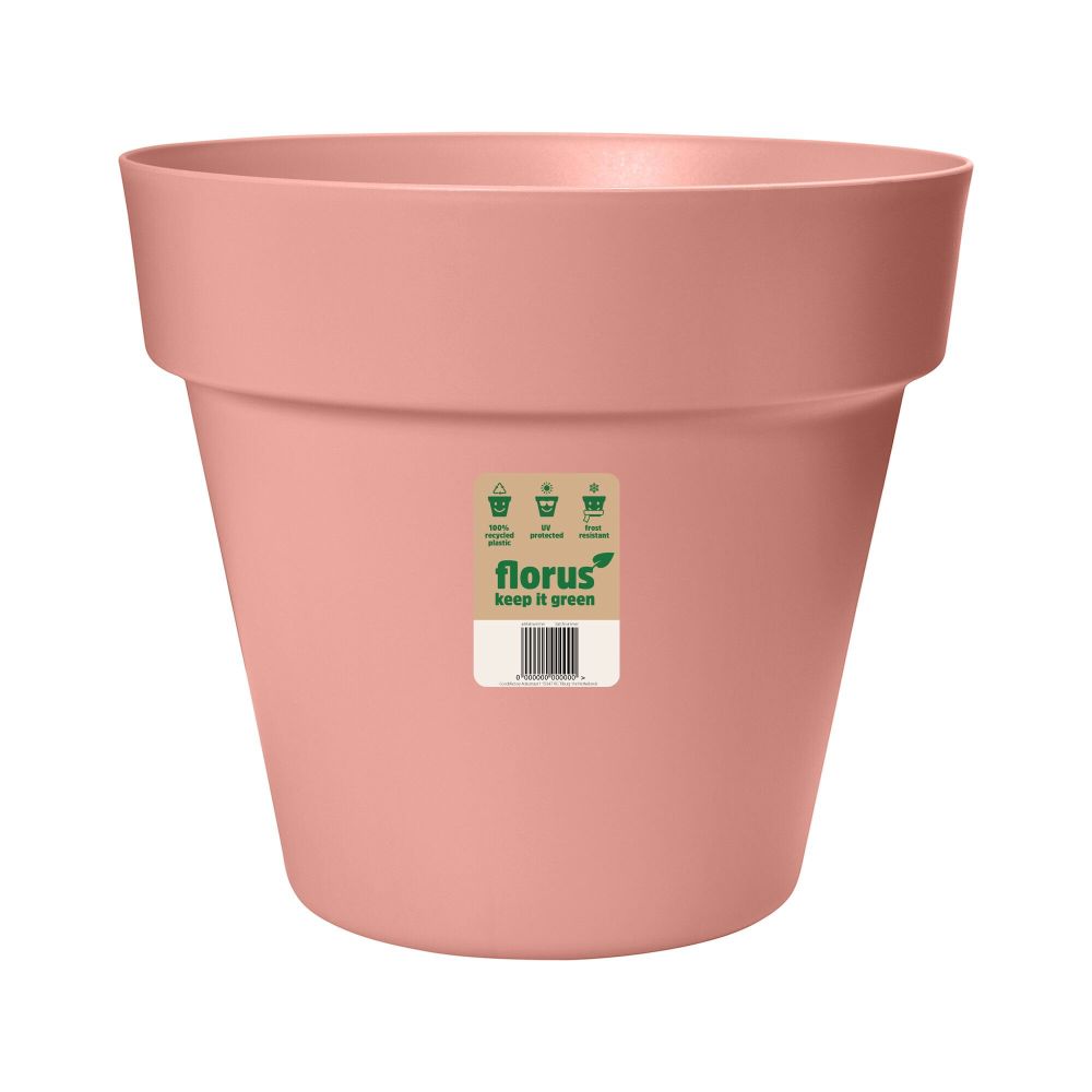 Elho 40cm Soft Pink Paris Flower Round Pot