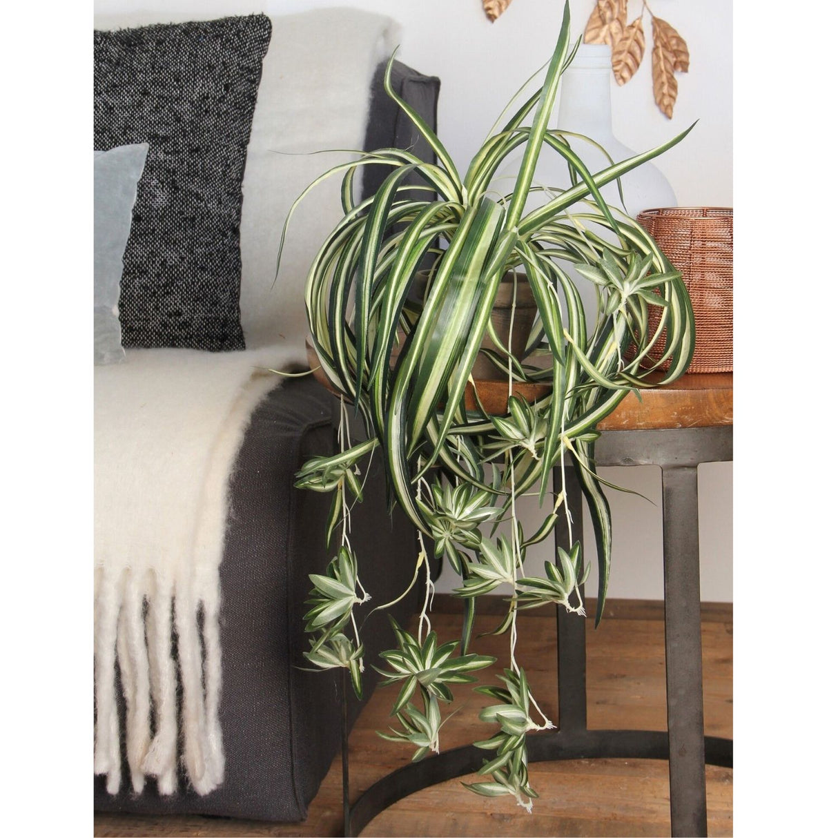 Mica Decorations 45cm Green Chlorophytum Artificial Plant in Pot