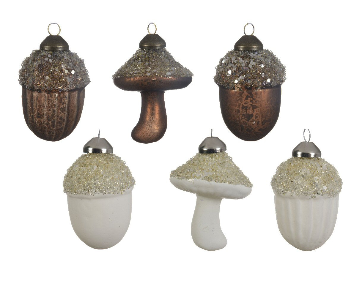 Decoris Glass Figure Hanging Christmas Decoration (Choice of 6)