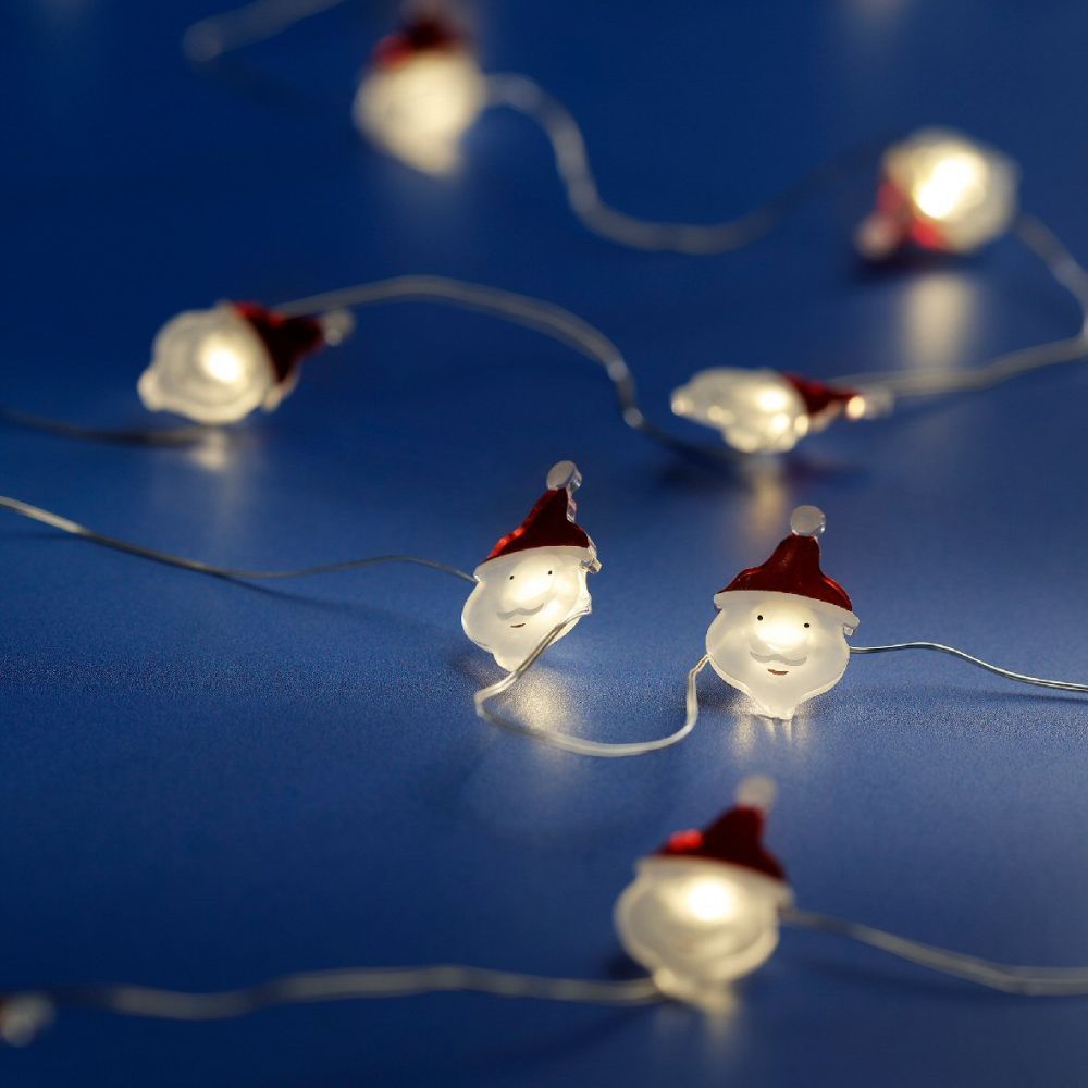 Lumineo 20 Warm White Micro LED Christmas Character String Lights (Choice of 3) (1.9m)