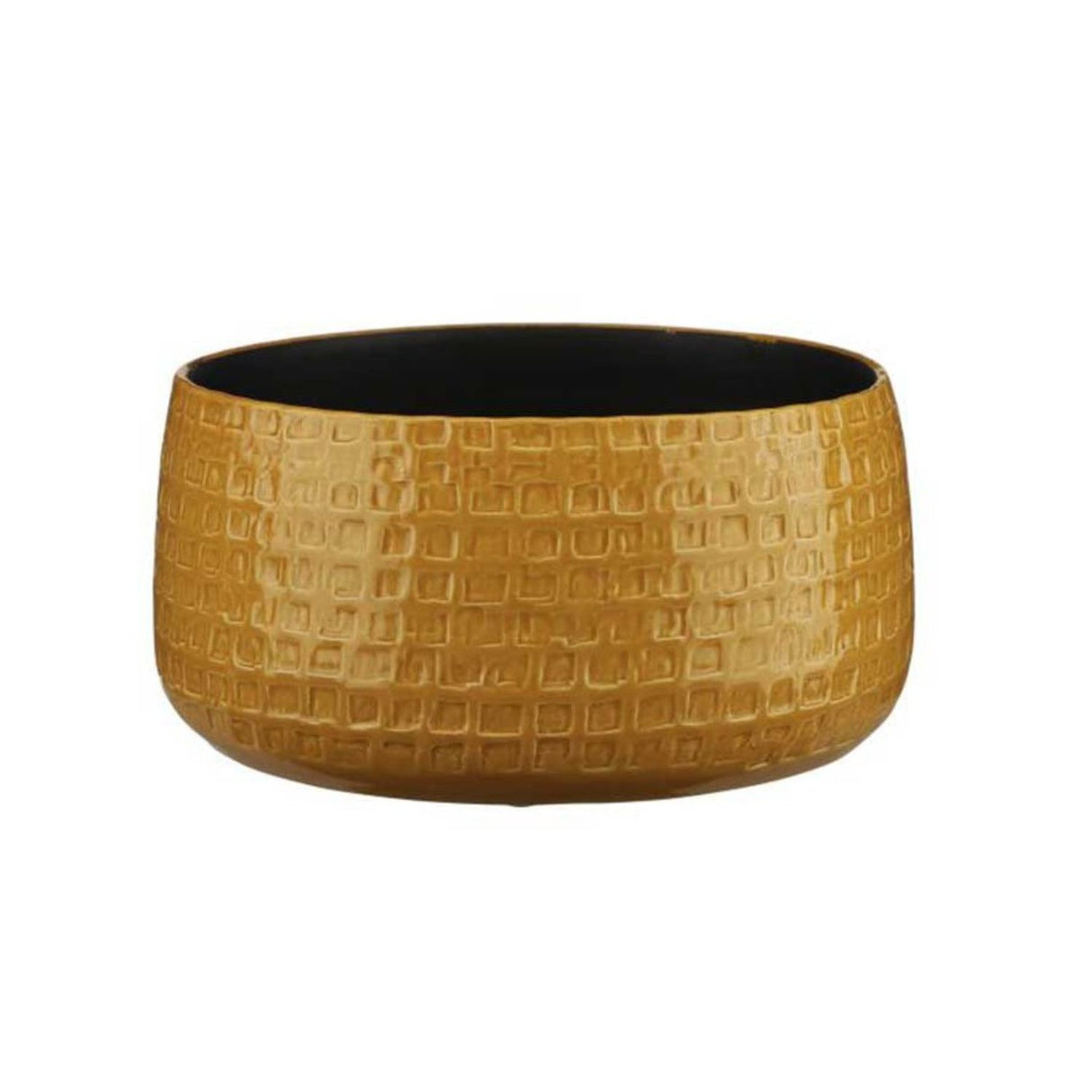 Mica Decorations 29cm Ochre Floyd Bowl Ceramic Pot