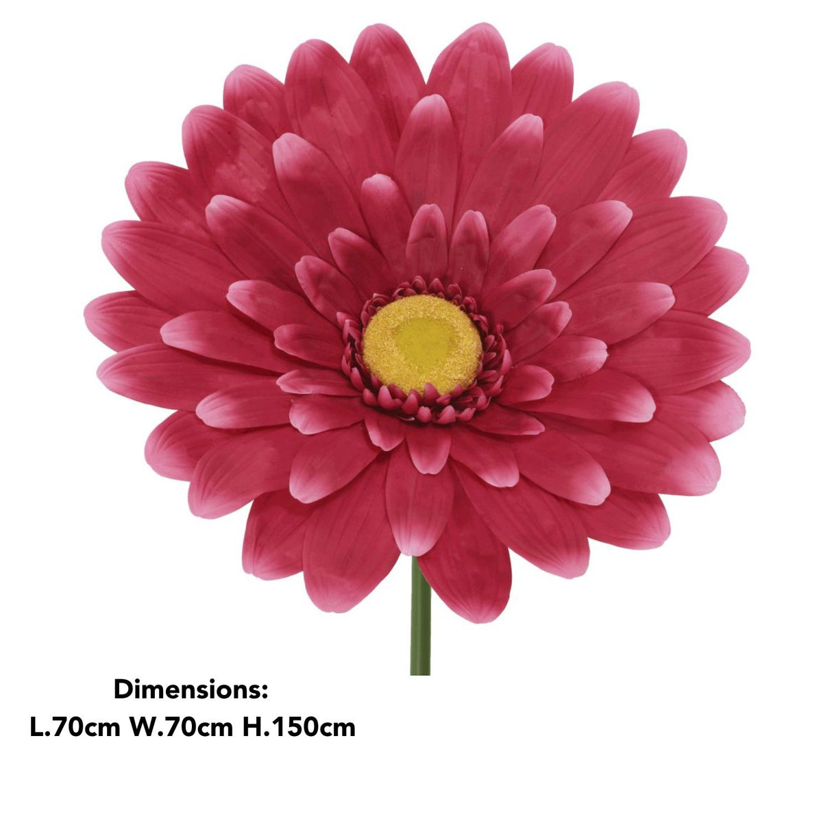 Decoris 150cm Pink Artificial Gerbera Fuchsia Stem