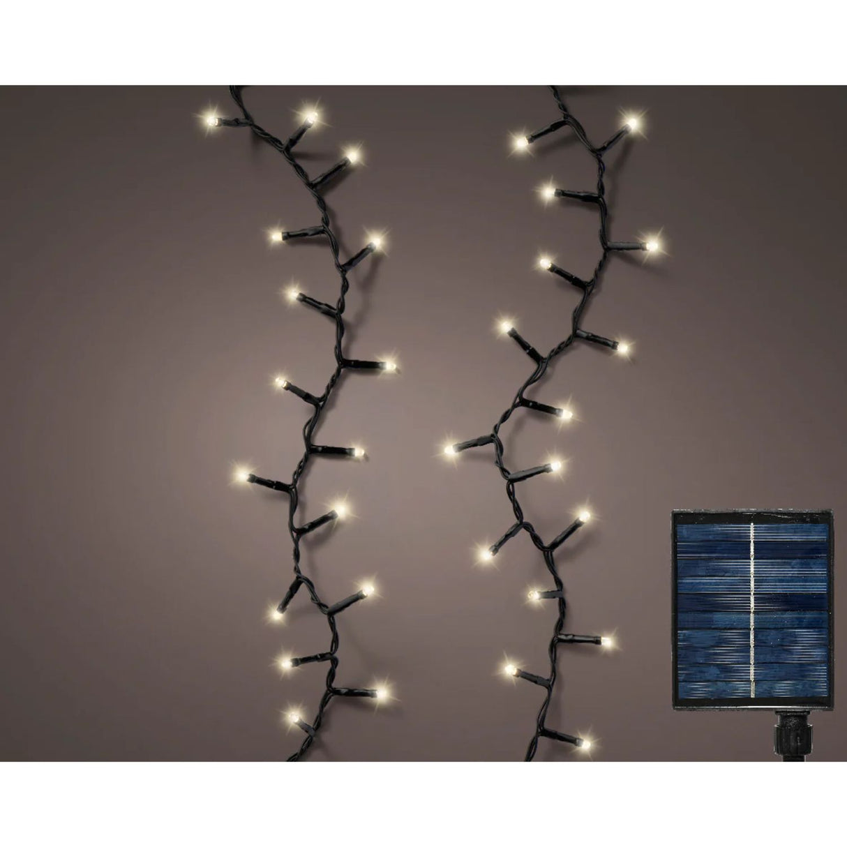 Lumineo 1000 LED Warm White Solar Compact Twinkle Lights