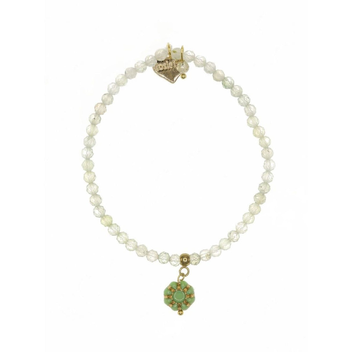 Rosie Fox Prehnite Gemstone Belle Bracelet