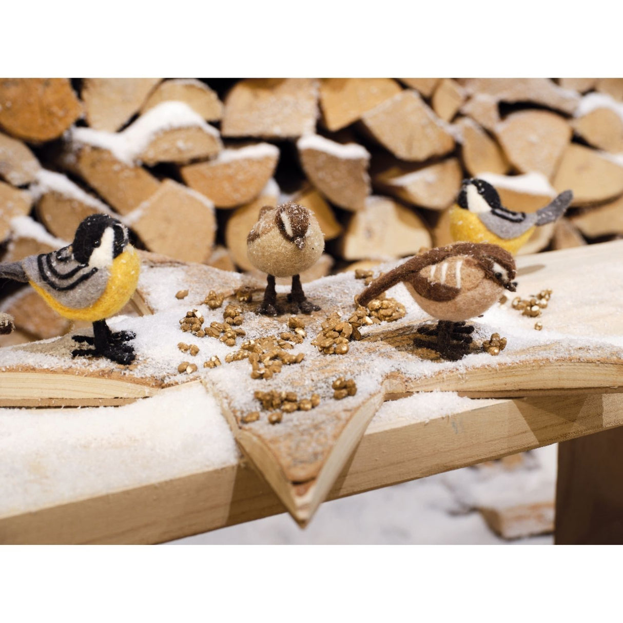 Decoris 8cm Felt Bird Ornaments (Choice of 3)