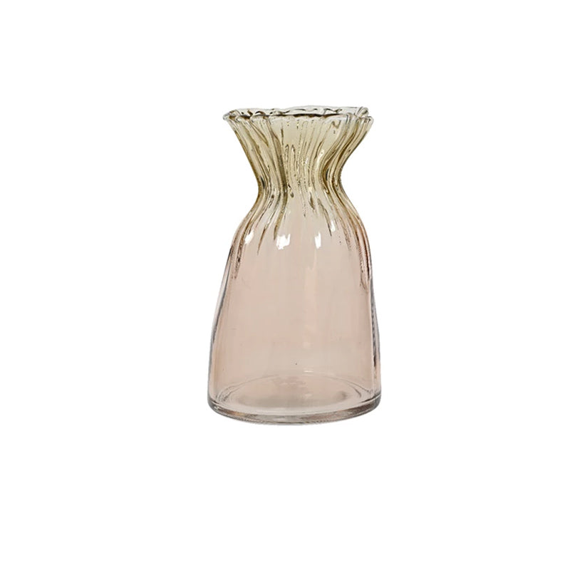 Kaemingk 21cm Decorative Pink Glass Vase