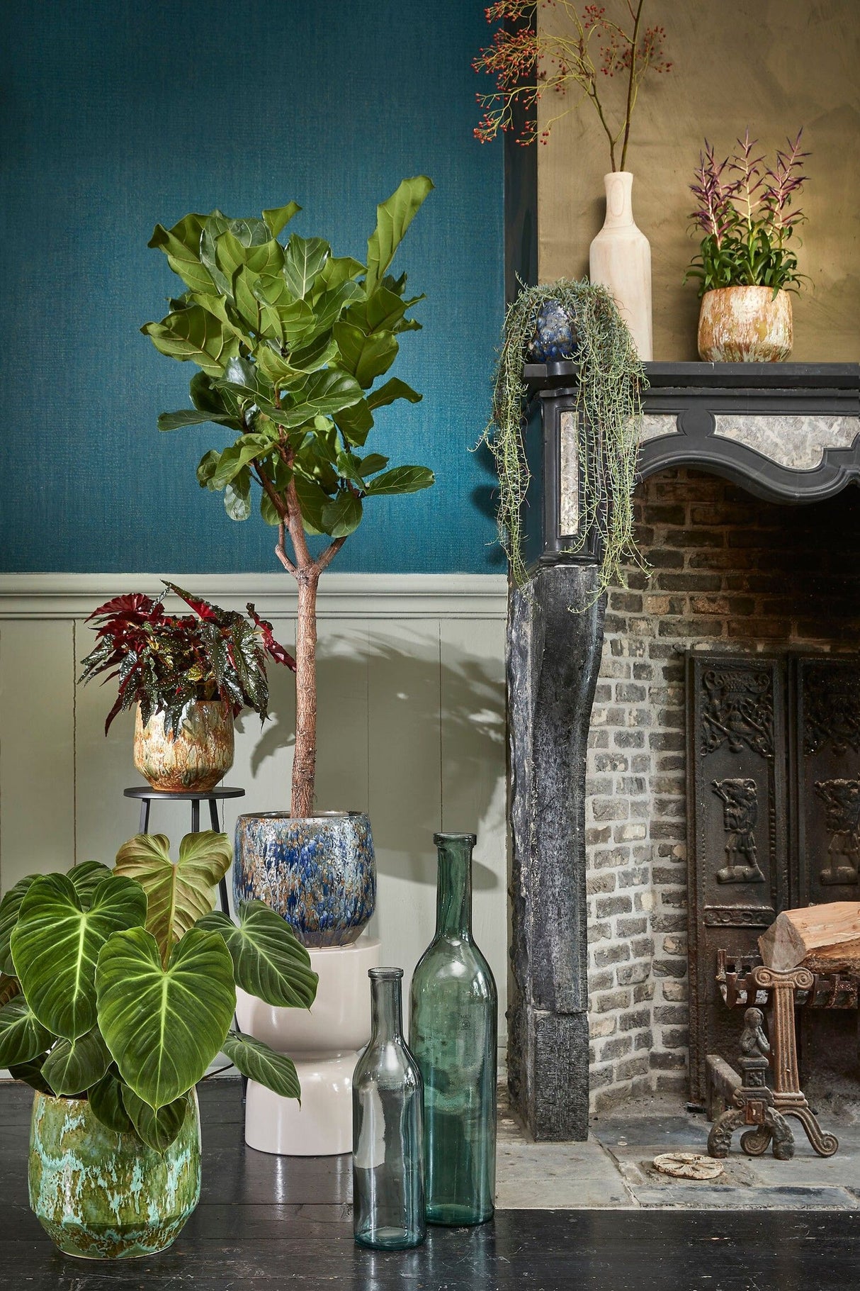 Mica Decorations 26cm x 29cm Blue Harris Round Indoor Pot - 1138245