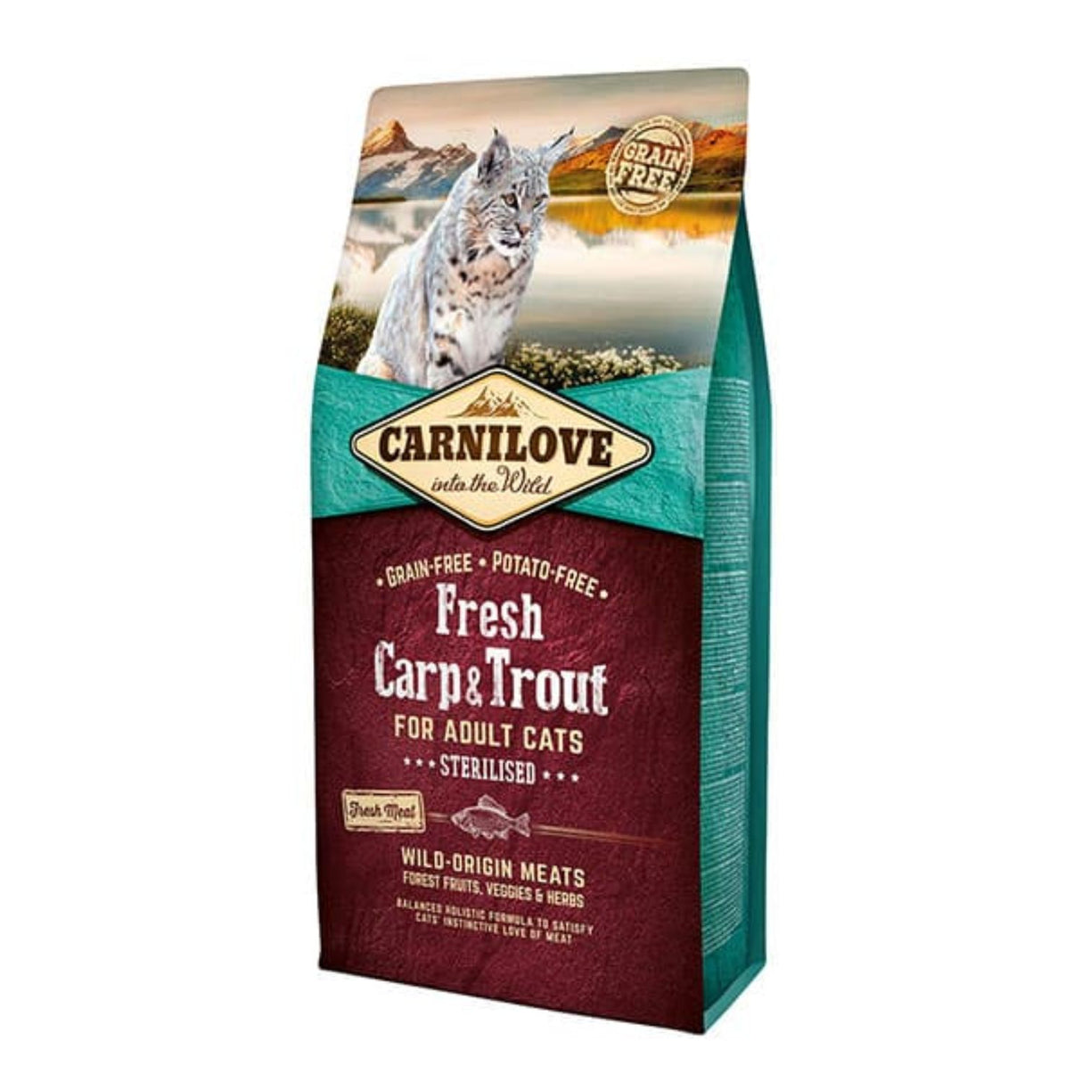 Carnilove 2kg Fresh Carp & Trout Adult Cat Food