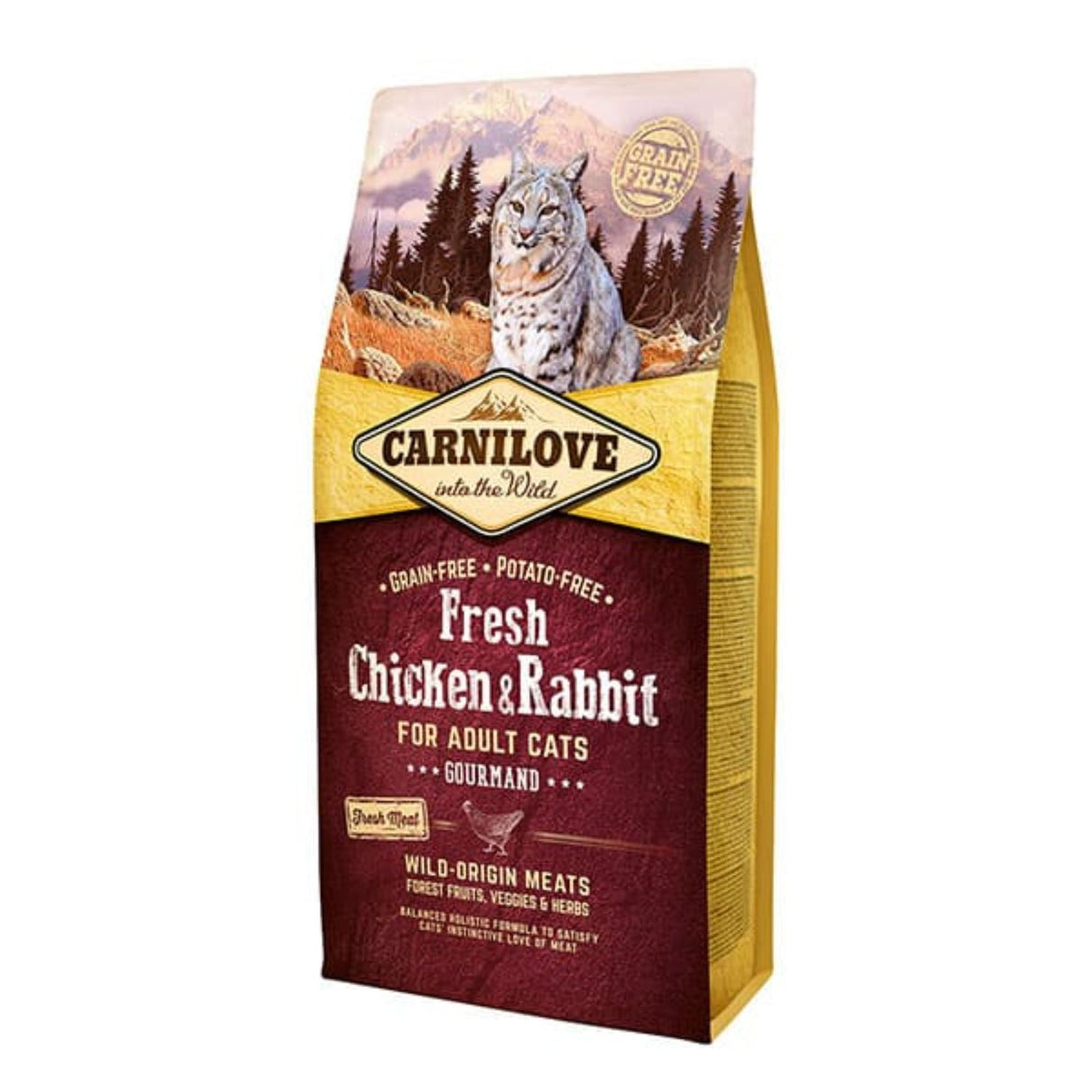 Carnilove 2kg Fresh Chicken & Rabbit Gourmand Adult Cat Food