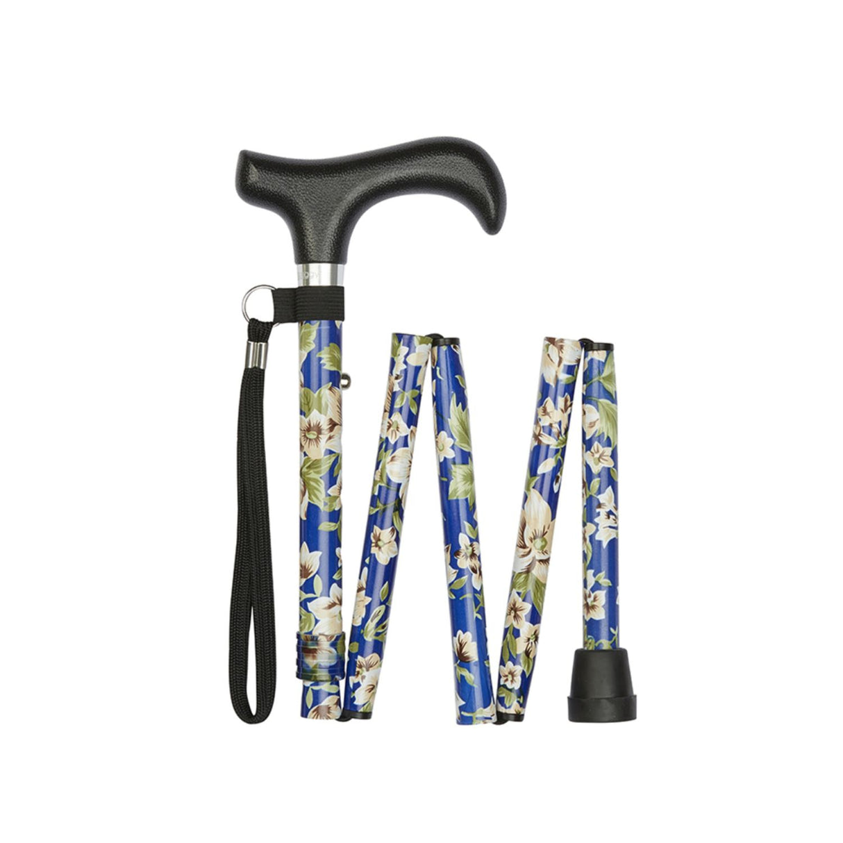 Charles Buyers Blue Morris Folding Walking Stick