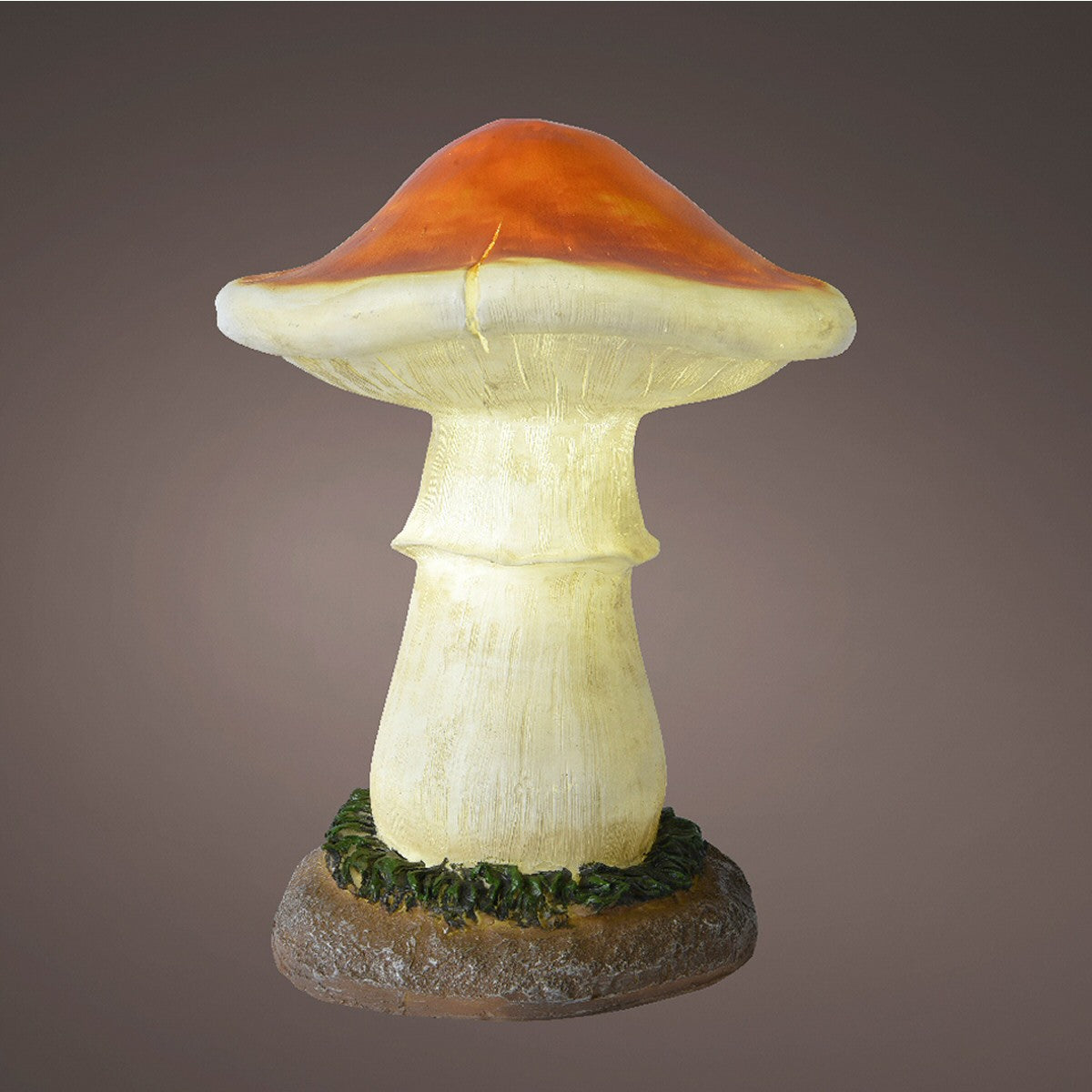 Lumineo 55cm LED Fiberglass Mushroom Ornament