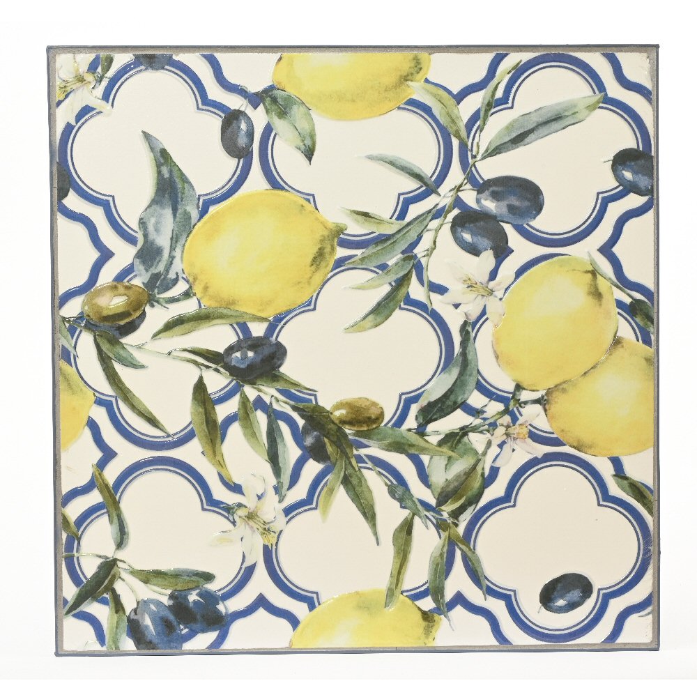 Decoris Mosaic Lemon Sorrento 2-Seater Iron Bistro Set