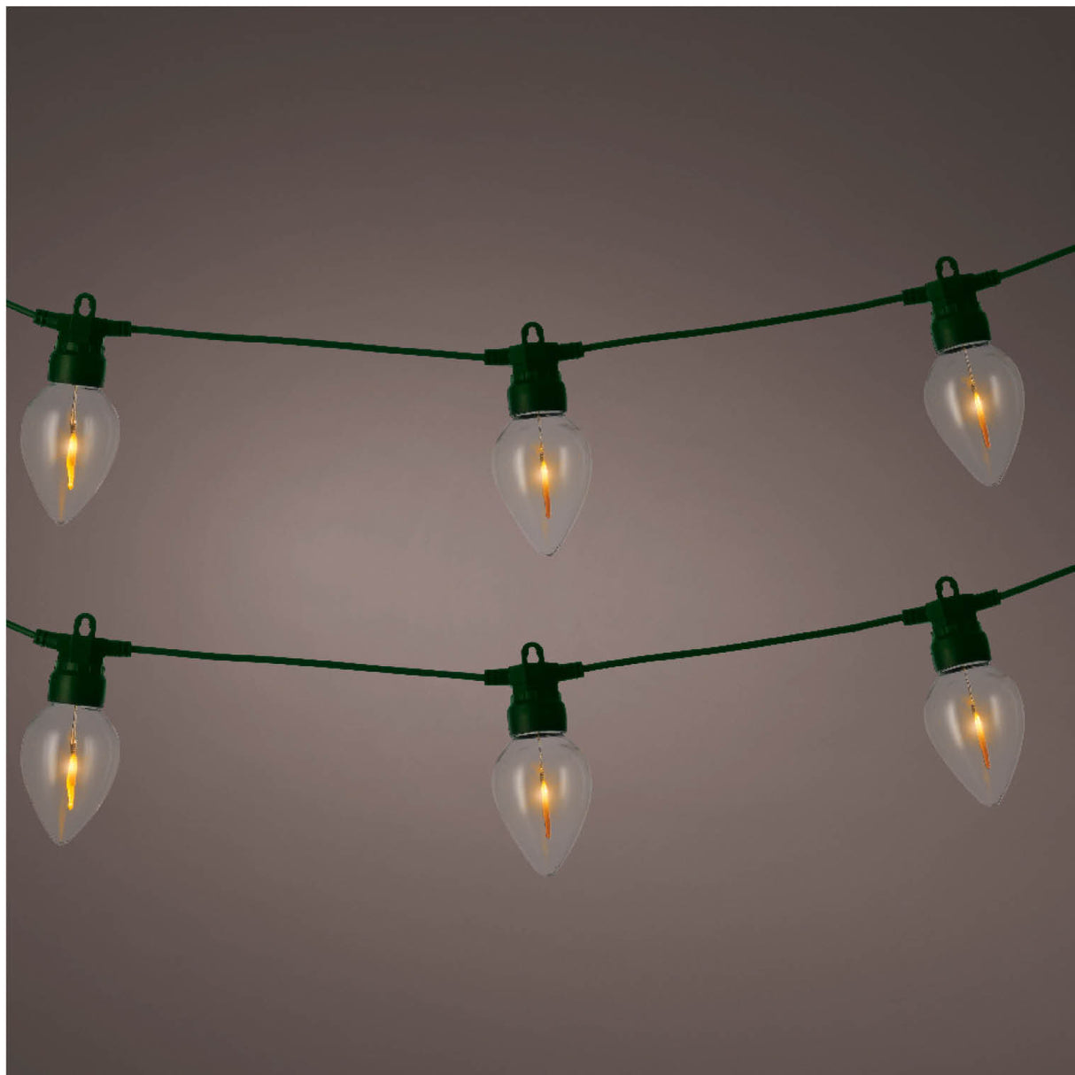 Lumineo 8 LED Flame Effect Garden Party Lights