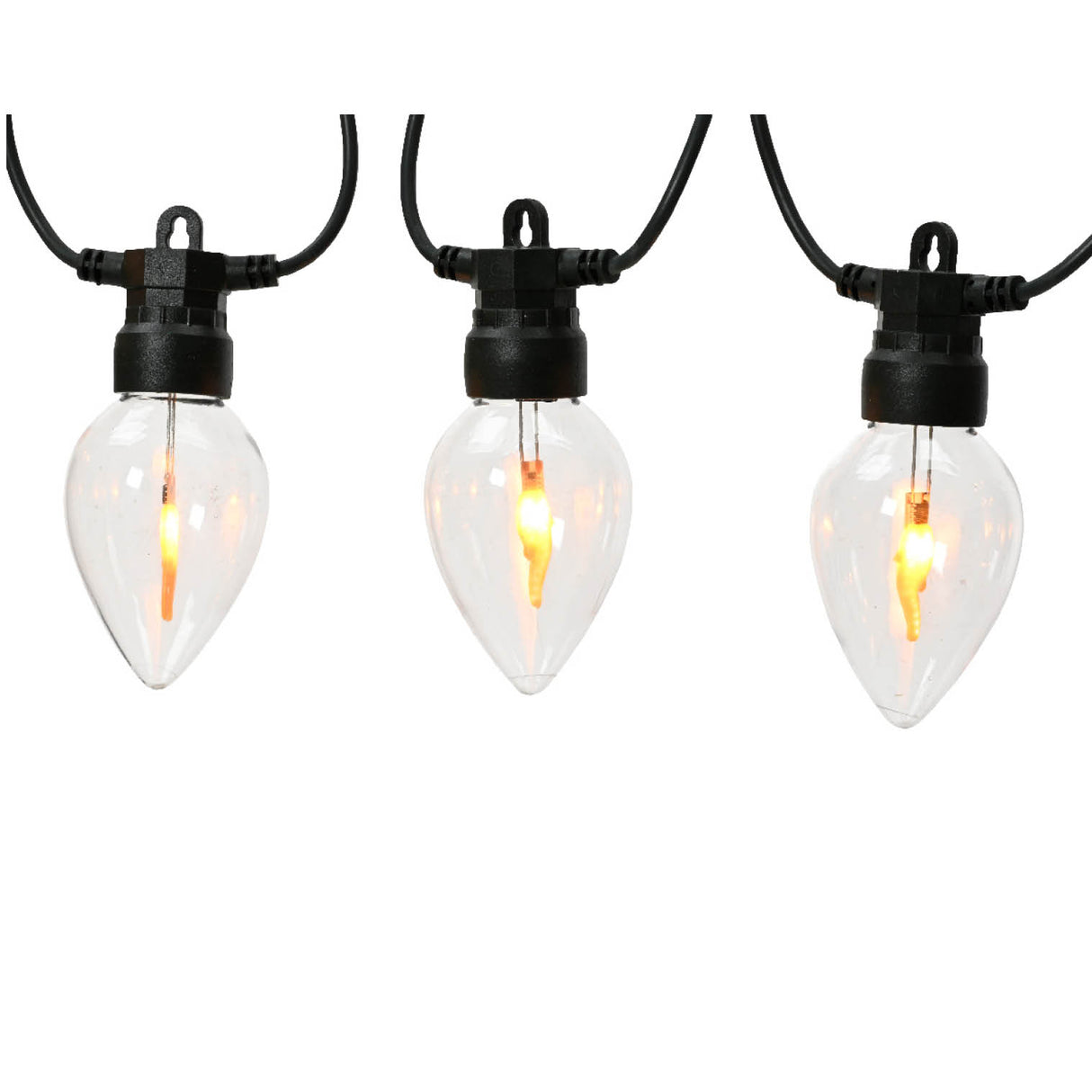 Lumineo 8 LED Flame Effect Garden Party Lights