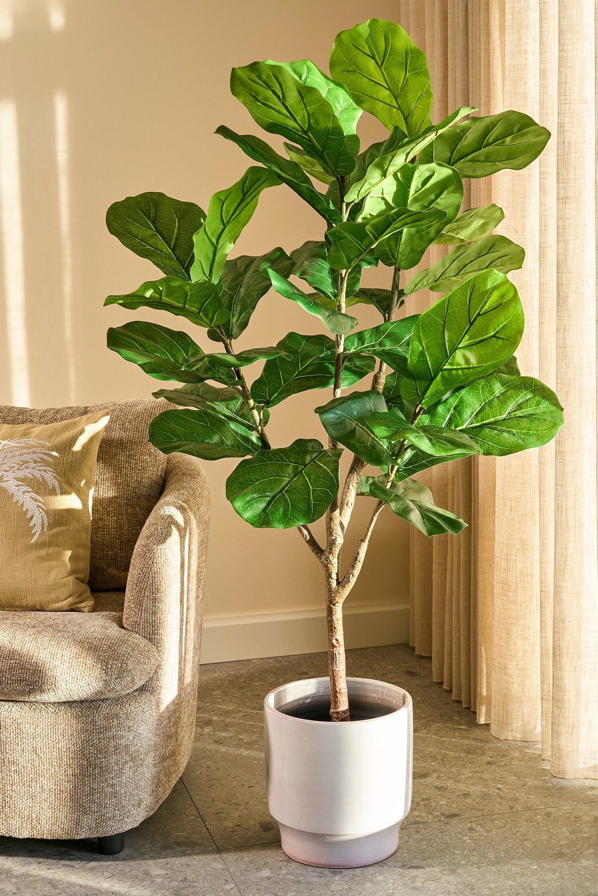 Mica Decorations 150cm Ficus Lyrata Fig Artificial Plant in Pot - 1173046
