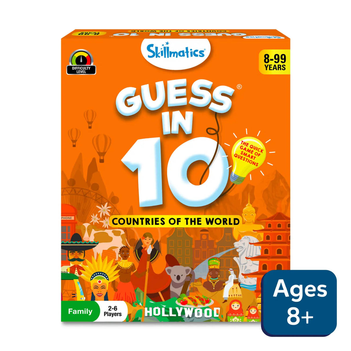 Skillmatics Guess in 10: Countries of the World Trivia Card Game (Ages 8+)